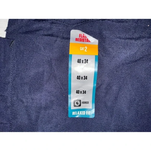 Carhartt‎ Flame Resistant Relaxed Fit Ripstop Cargo Work Pants 40x34 Black NWT